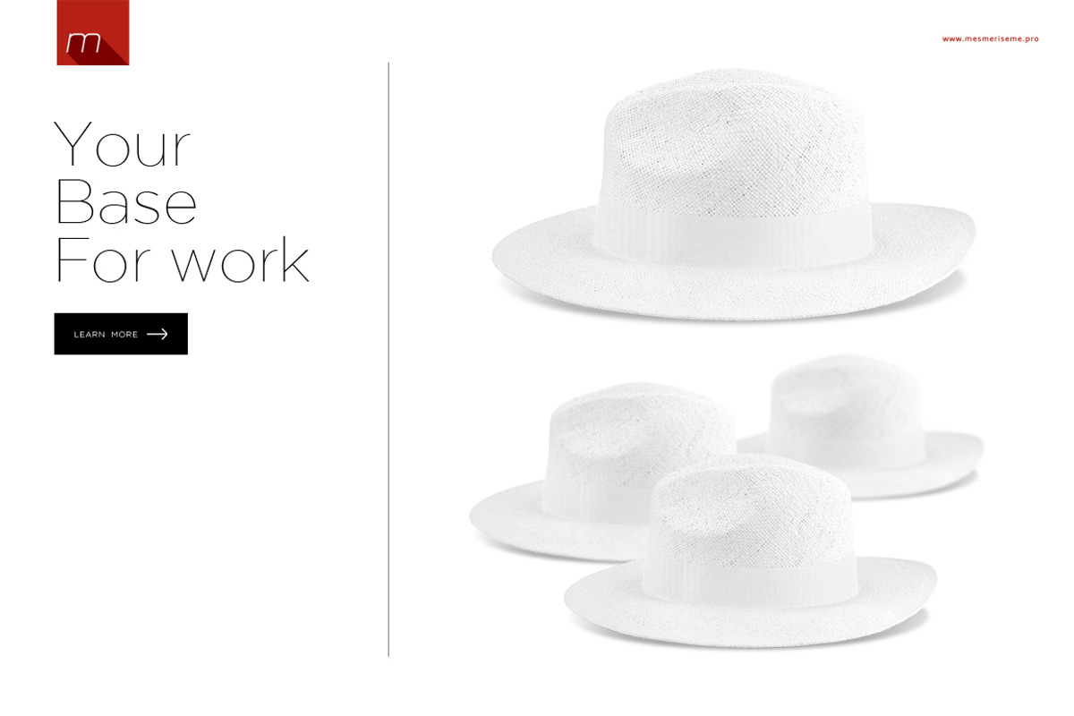Panama Hat Mock-up, a Hat Mockup by Mocca Mockups Store (Photo 4 of 5)