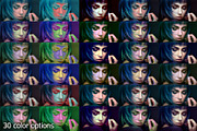 Multicolor Photoshop Action preview 2