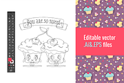 Sweet cupcakes, an Illustration by Zhe Vasylieva (Thumbnail 2 of 4)