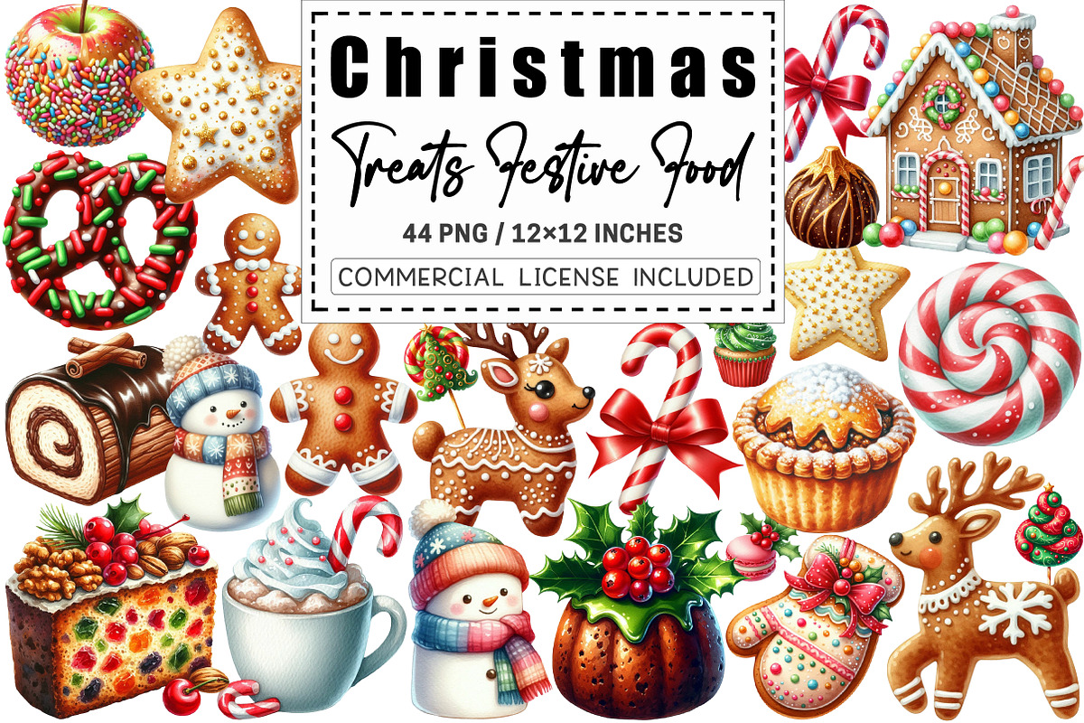 Christmas Treats Festive Food, a Graphic by CitraGraphics (Photo 1 of 5)