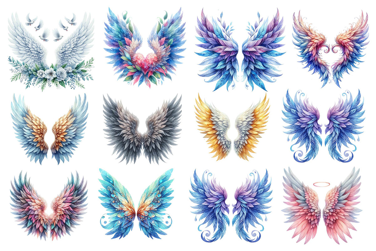 Heaven Angel Wings Sublimation, an Illustration by Dream Creation (Photo 4 of 4)