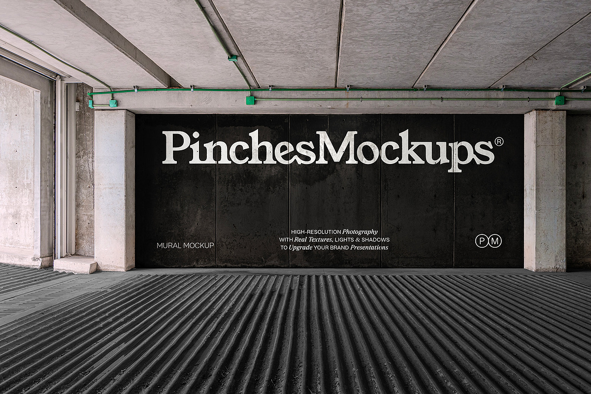 Wall Mockup PM WL01, a Mockup by PinchesMockups© (Photo 4 of 6)