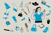 Hand drawn shopping & activities, a Person Illustration by Huza Studio (Thumbnail 7 of 9)