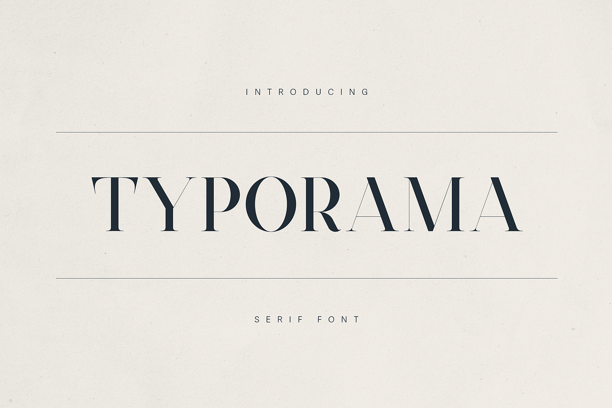 Typorama – Elegant Serif Font, a Serif Font by Only Fonts (Photo 1 of 11)