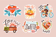 Valentine's day lettering stickers, a Decorative Illustration by Good Studio (Thumbnail 2 of 6)