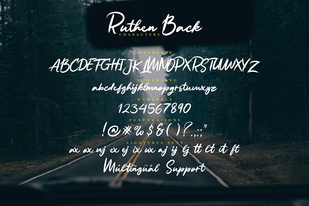 Ruthen Back - Stylish Font, a Script Font by Java pep (Photo 9 of 9)
