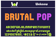 Micro Pop font, a Sans Serif Font by weknow (Thumbnail 2 of 5)