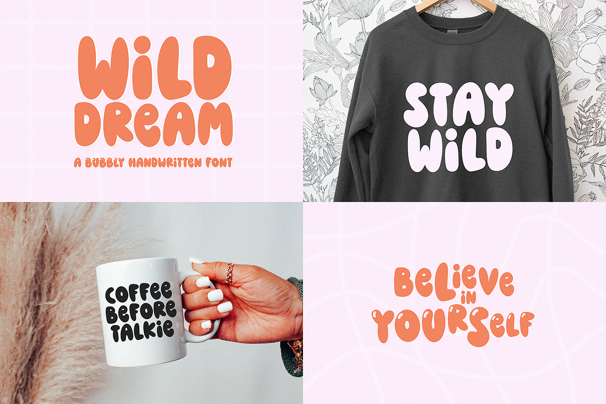 Bubbly Retro Font Bundle, a Handwritten Font by KA Designs (Photo 7 of 10)