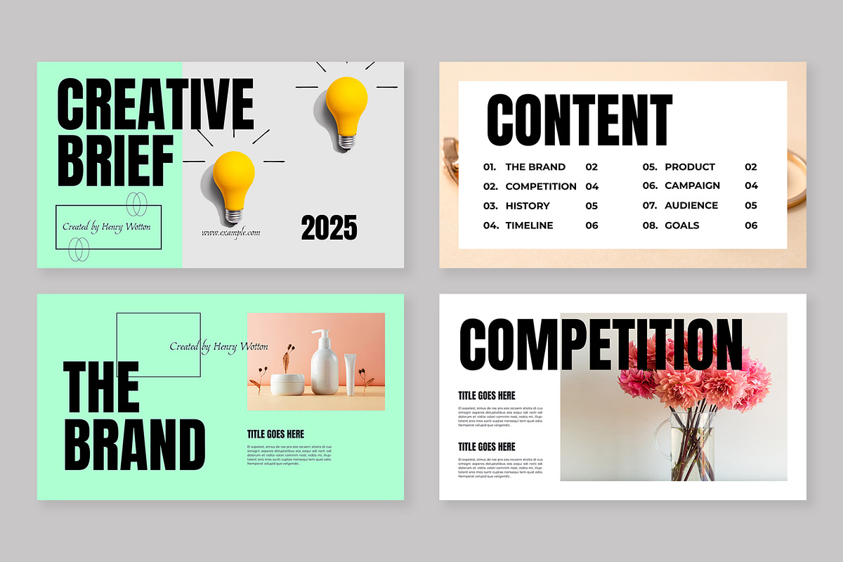 Creative Brief Presentation Layout, a Presentation Template by ContestDesign (Photo 2 of 5)