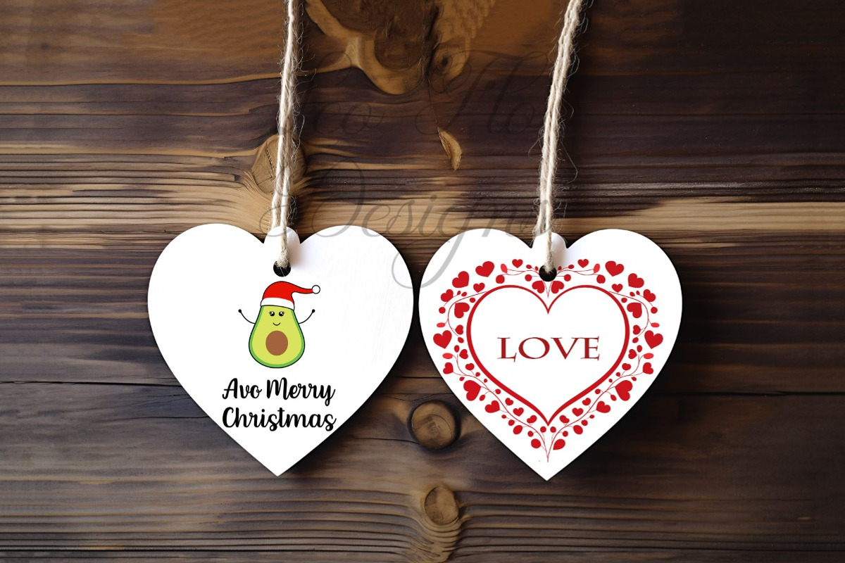 Heart shape tags valentine's cards, a Stationery Template by Leo Flo Mockups (Photo 2 of 2)