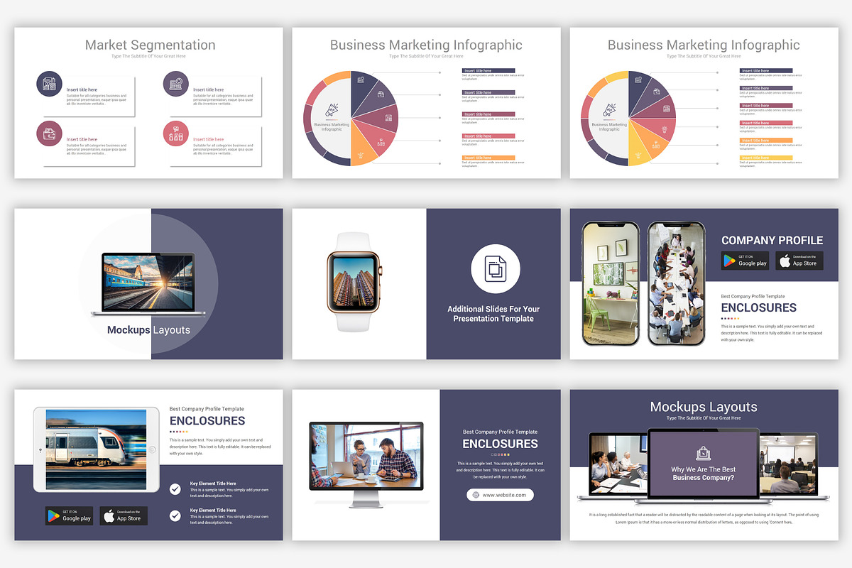 Company Profile PowerPoint Template, a Presentation Template by SlideOne (Photo 21 of 26)