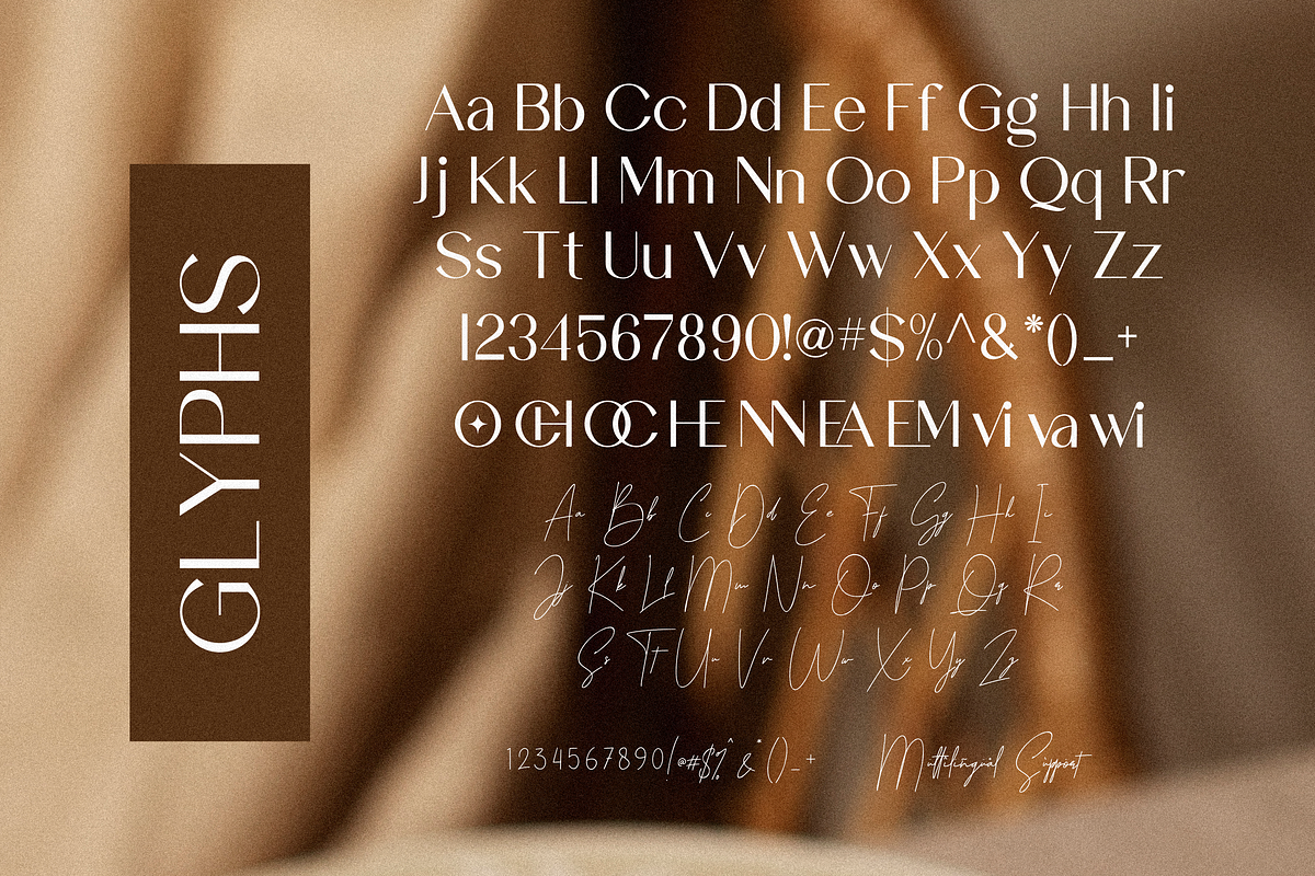 Chovilane Signature Austine Duo Font, a Sans Serif Font by Essentials Studio (Photo 10 of 10)