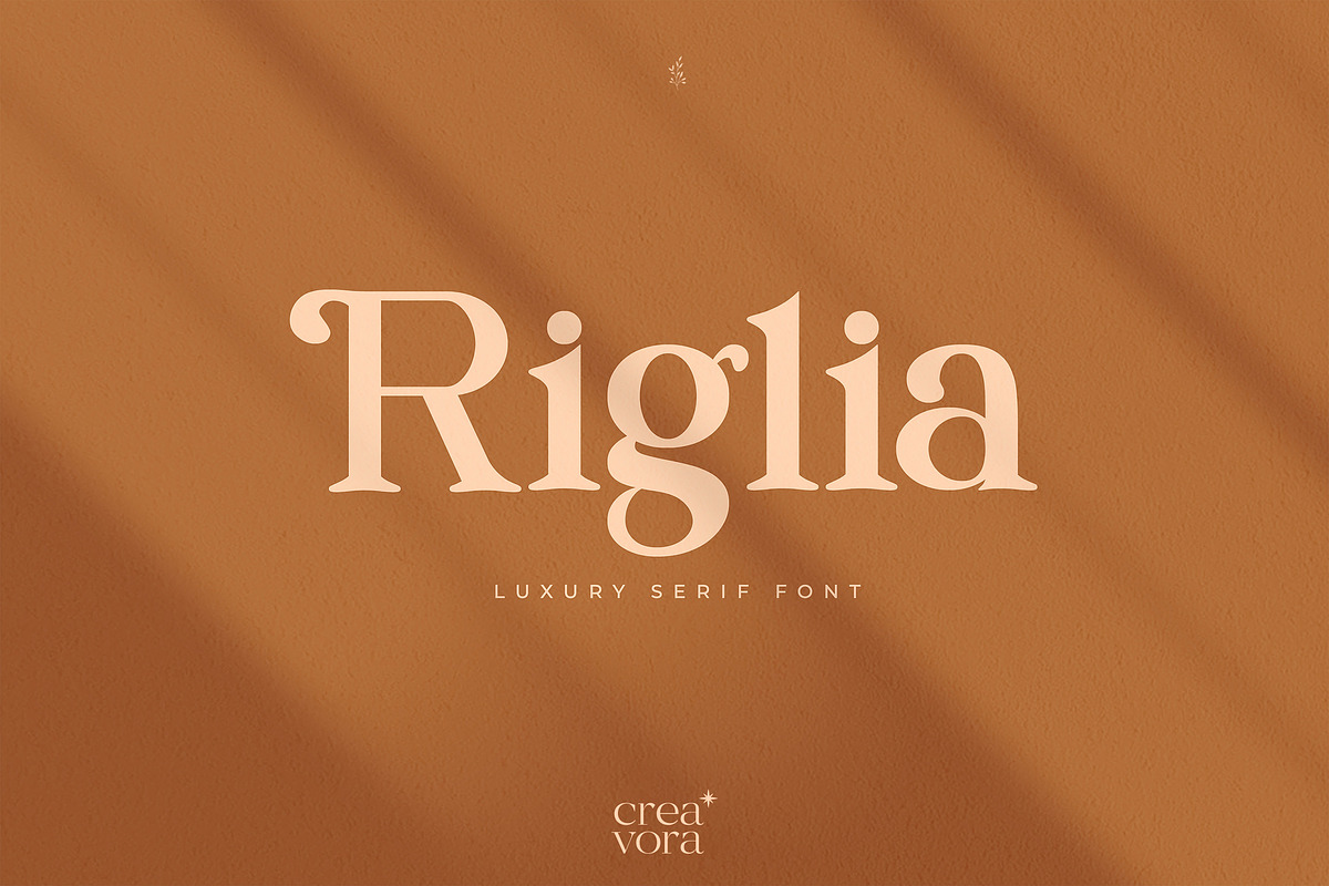 Riglia - Luxury Serif Font, a Serif Font by Creavora (Photo 1 of 9)