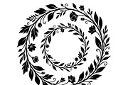 50 Elegant Floral Leaf Spiral Frame, a Decorative Illustration by Amazin_art (Thumbnail 22 of 41)