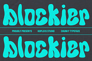 Blockier: Retro Groovy Font, a Handwritten Font by Koplexs Studio (Thumbnail 1 of 10)