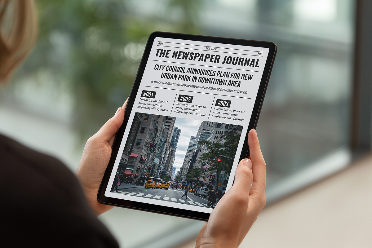 Vintage Newspaper Template, a Magazine Template by ZoloDesignHub (Photo 7 of 9)
