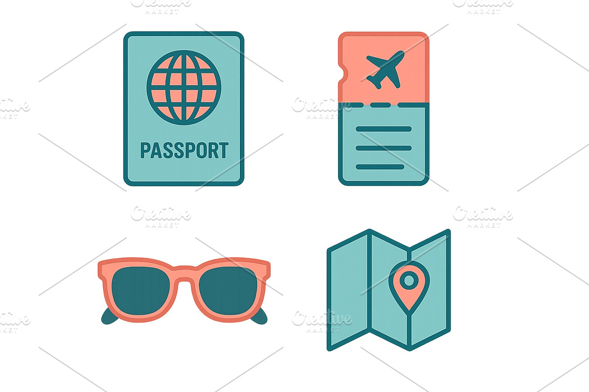 Travel essentials for a perfect, an Object Illustration by ZinetroN