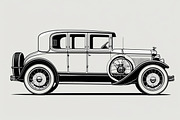 Classic Vintage Car Bundle Set, an Illustration by BIPLOB EXPERT (Thumbnail 4 of 9)