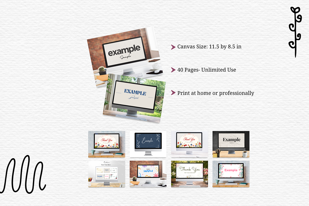 Mac Computer Canva Templates Bundle, a Marketing Template by Wicked Creative (Photo 10 of 14)