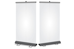 Blank Roll-up banner, an Object Illustration by piter.goskov