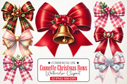 Coquette Christmas Bow Clipart, an Illustration by RobertsArt (Thumbnail 1 of 7)