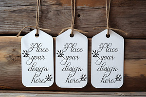 3 tag mockup multiple template photo, a Card Template by Leo Flo Mockups