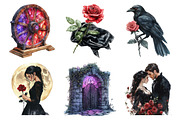 Watercolor Sleeping Beauty Clipart, an Illustration by Daily.Designs (Thumbnail 4 of 5)