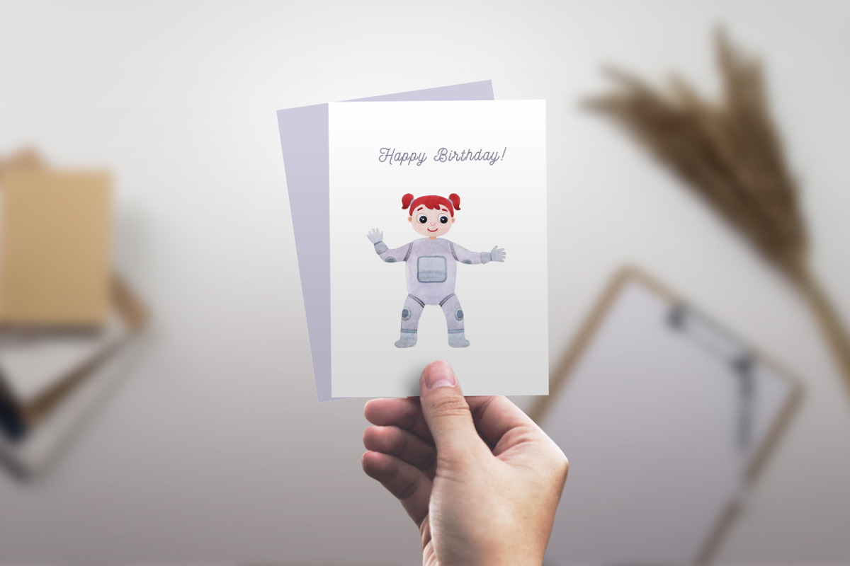 Watercolor space clipart with planet, an Animal Illustration by CreativeByLu (Photo 11 of 11)