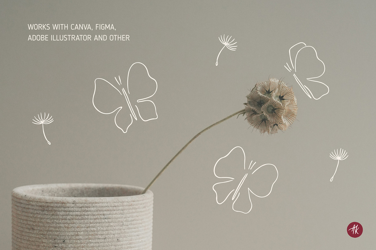 Ikigai Mindful Line Art Set, an Object Illustration by Alena Koval (Photo 14 of 16)