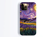 Starry Lavender Field Illustration, a Decorative Illustration by Housui Patterns (Thumbnail 9 of 12)