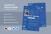 Stylish CV for Modern Designers, a Resume Template by twinstd (Thumbnail 1 of 2)