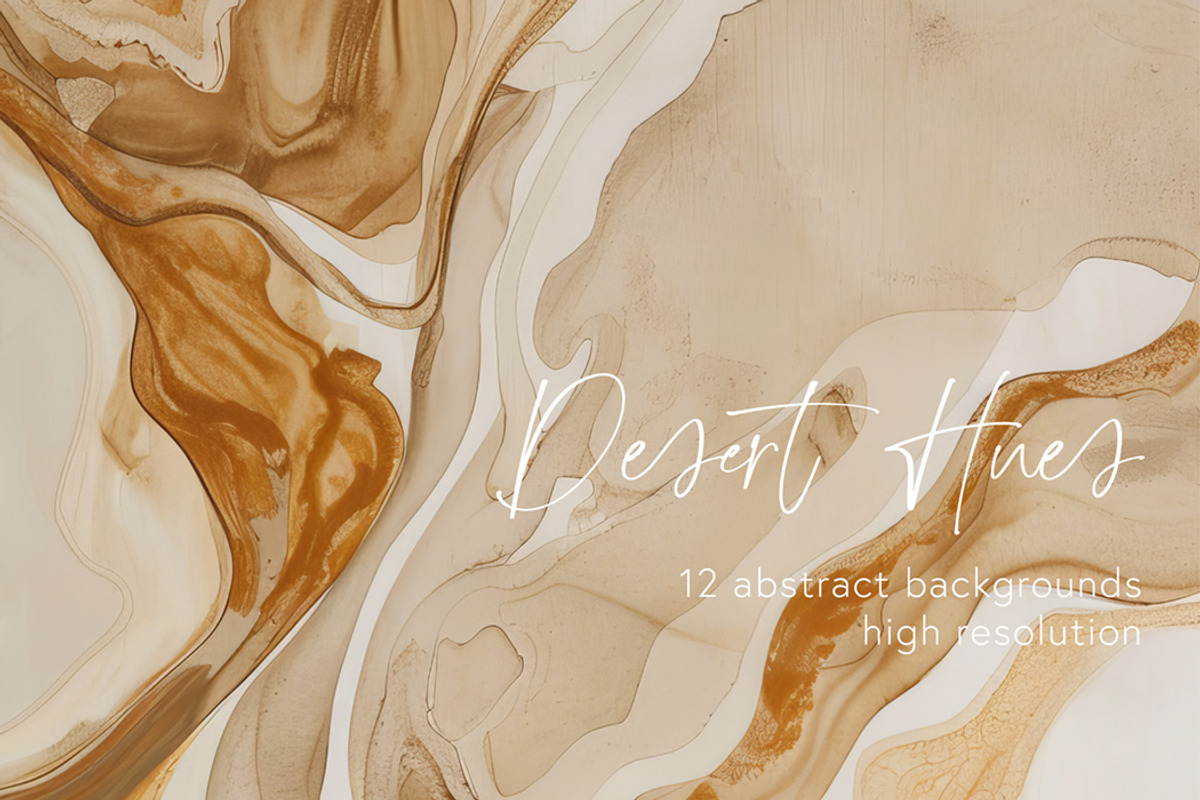 Abstract ink washes in desert hues, a Background Graphic by Sugar River Merchantile (Photo 1 of 4)
