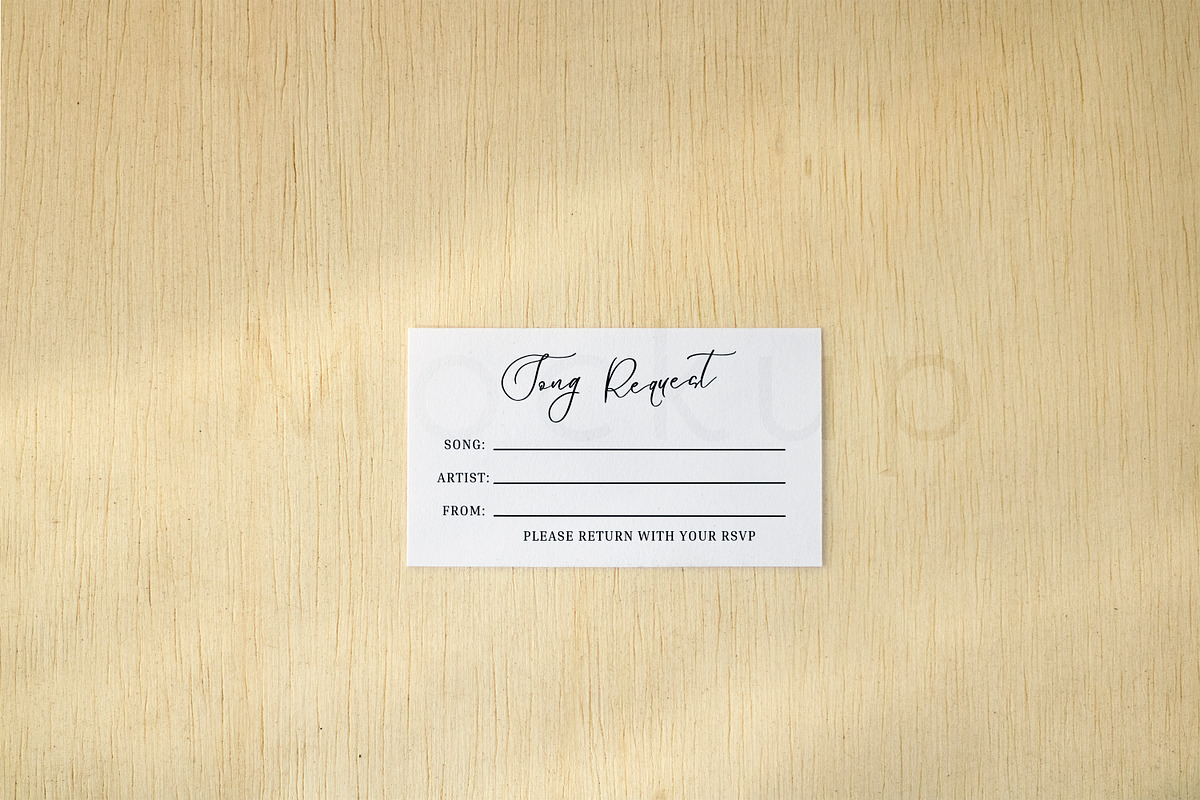 Simple 2x3.5 Place Card Mockup, a Print Template by ILLONA GRAPHICS (Photo 2 of 6)