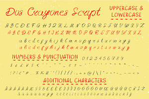 Dos Crayones 2 Textured Fonts