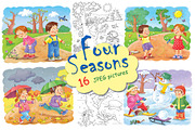 Four seasons bundle, an Animal Illustration by Haso (Thumbnail 1 of 4)