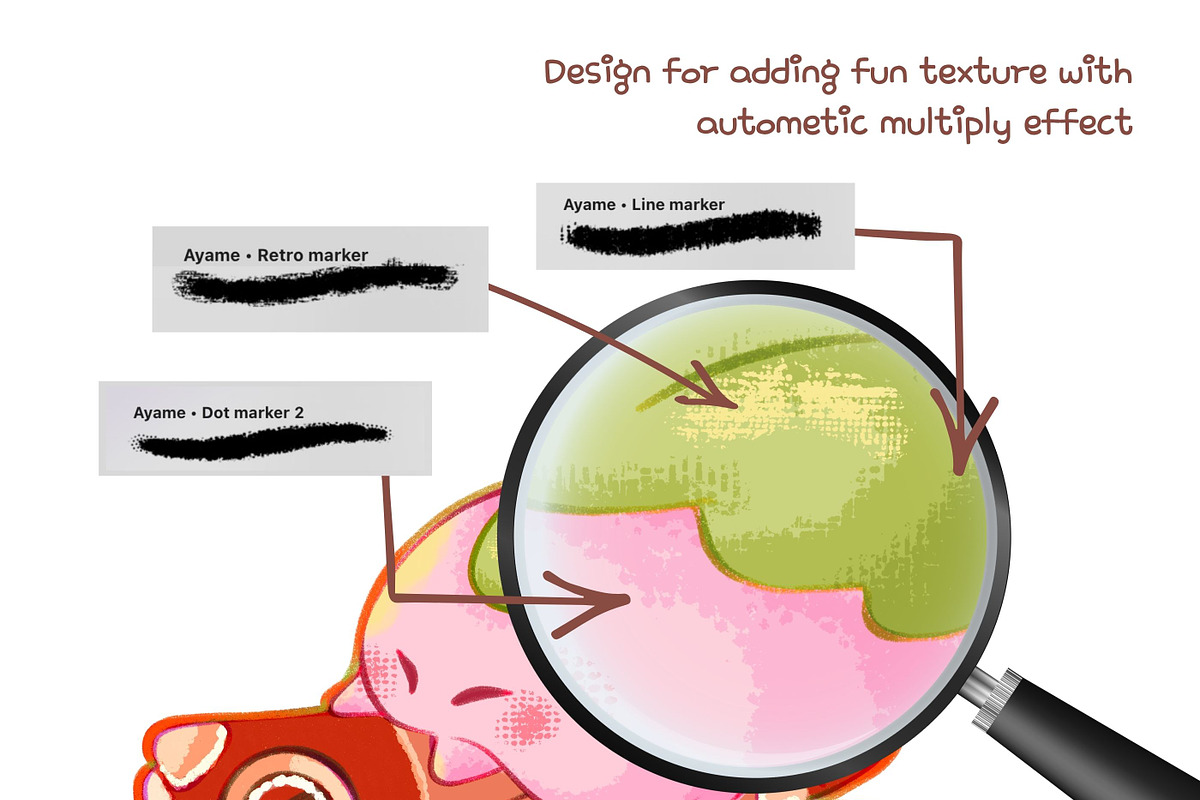 Fun Marker Procreate Brushes, a Brush Add-On by ProcreateiBox (Photo 5 of 6)
