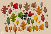 Autumn Leaves - Watercolor Fall, an Illustration by January Bloom (Thumbnail 2 of 3)