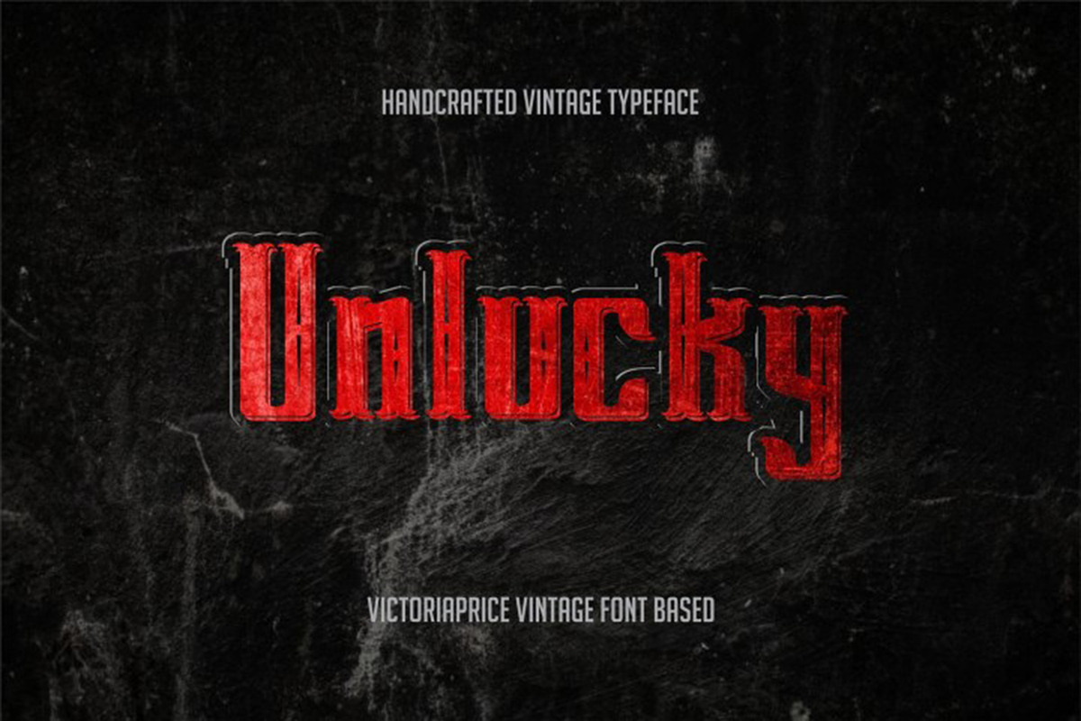 Victoriaprice vintage font preview 3