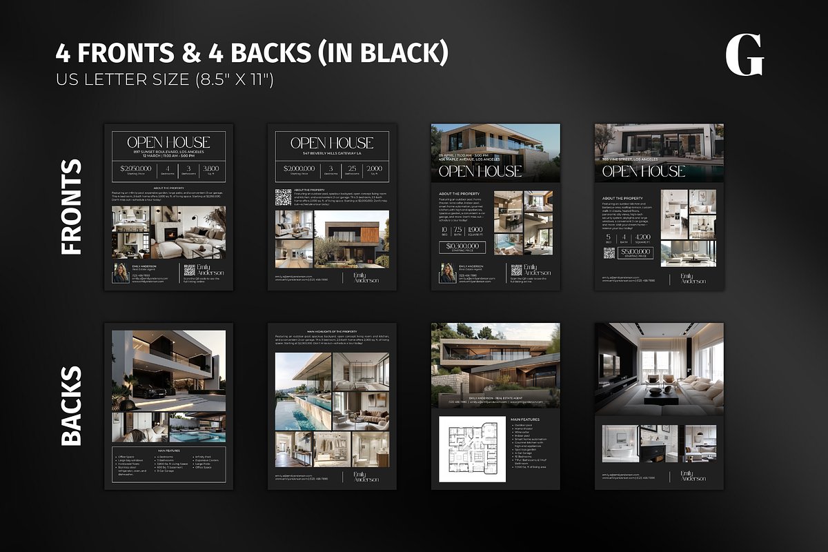 Real Estate Open House Flyers Canva, a Flyer Template by Meraki Templates (Photo 5 of 8)