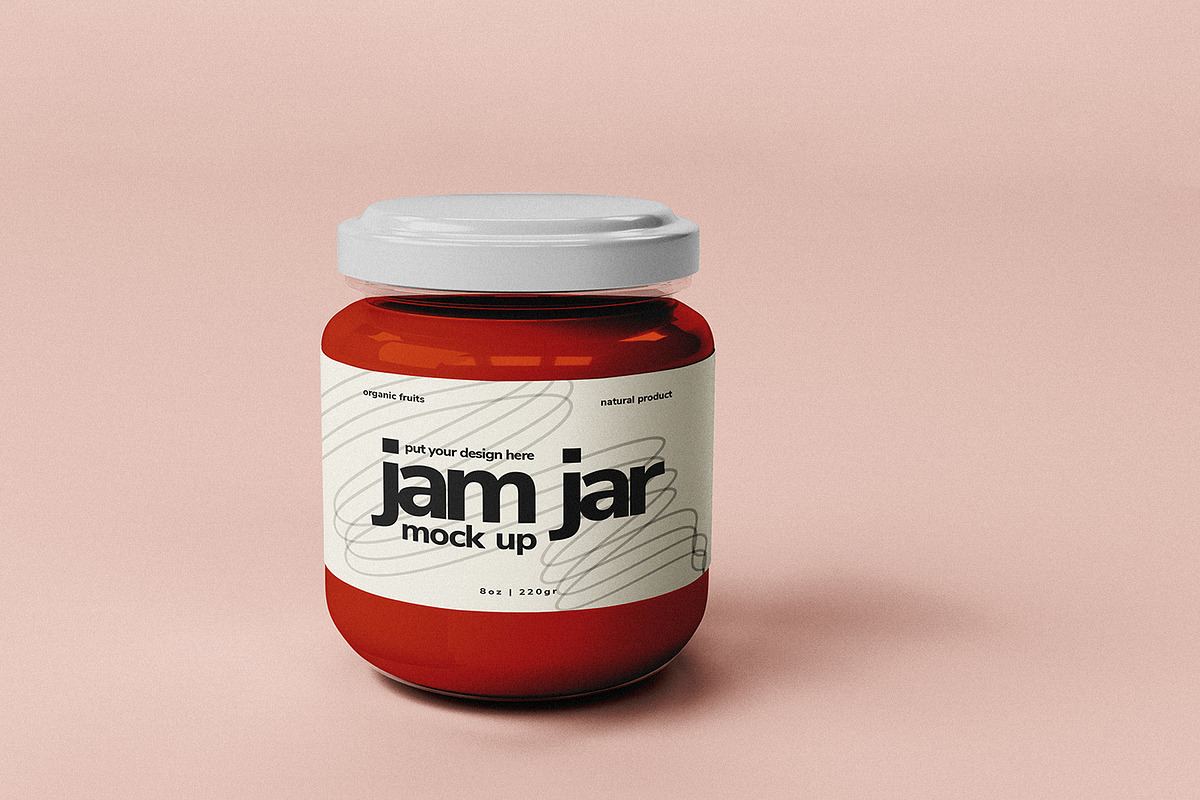 Jam Jar Mockup Set, a Cups & Container Mockup by Mirachma Project (Photo 4 of 7)
