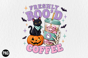 Vintage Halloween Coffee Sublimation, a Seasonal Illustration by CraftArtStudio