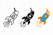 Party Rocket Vector Trio Pack, an Object Graphic by Artonix (Thumbnail 2 of 3)