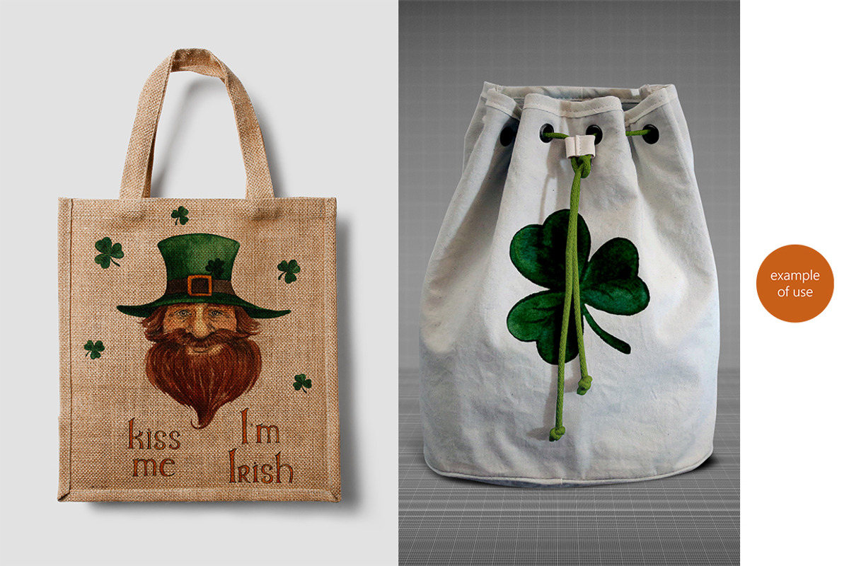 St. Patrick's day - watercolor set, an Object Graphic by KatsiarynaKa (Photo 10 of 12)