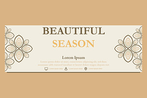 Abstract Floral Banner Template, a Marketing Template by sekitarief
