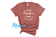 Bella Canvas TShirt Mockups On White, a Shirt Mockup by lock and page (Thumbnail 17 of 92)