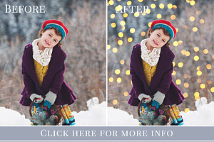 Christmas Bokeh Photo Overlays