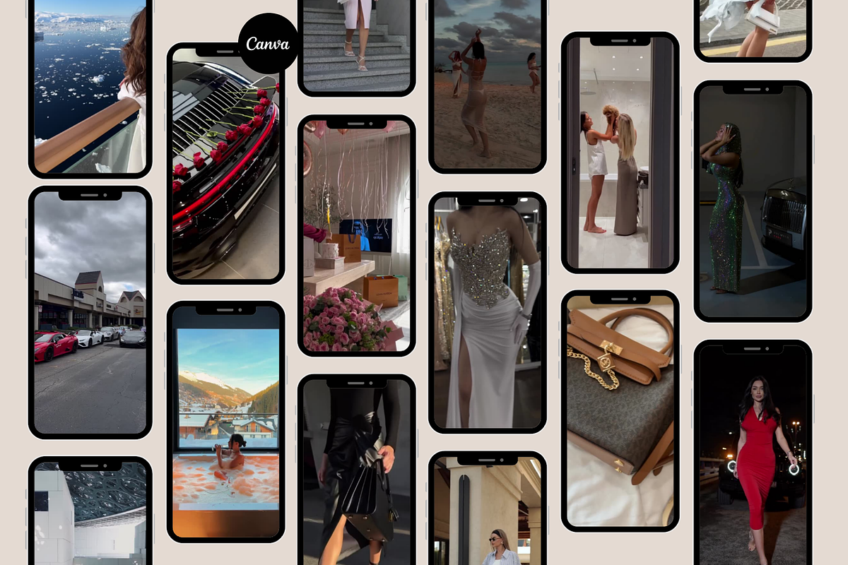800+ Luxury Reels Aesthetic Videos, a Social Media Template by Design By Hira (Photo 2 of 11)