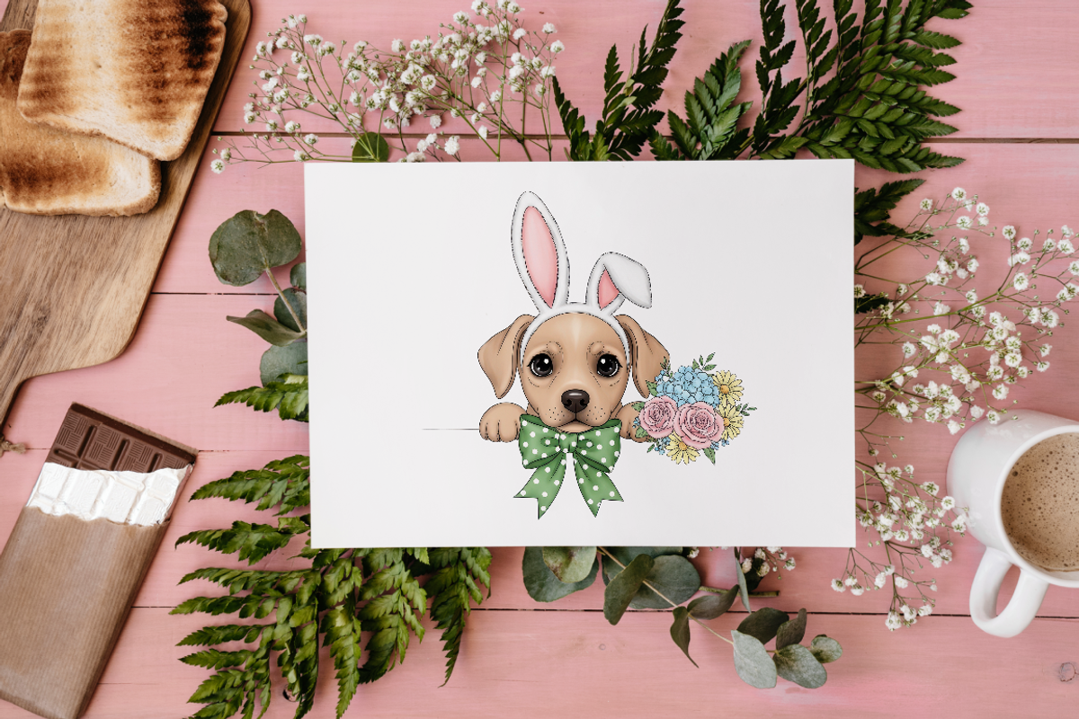 Easter Bunny Dog PNG Clipart., an Animal Illustration by KennedyStudio (Photo 5 of 5)