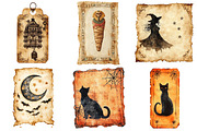 Halloween Old Tickets Clipart Bundle, a Seasonal Illustration by CitraGraphics (Thumbnail 5 of 8)
