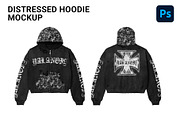 Distressed Hoodie Mockup, a Hoody Mockup by yalanois (Thumbnail 1 of 5)